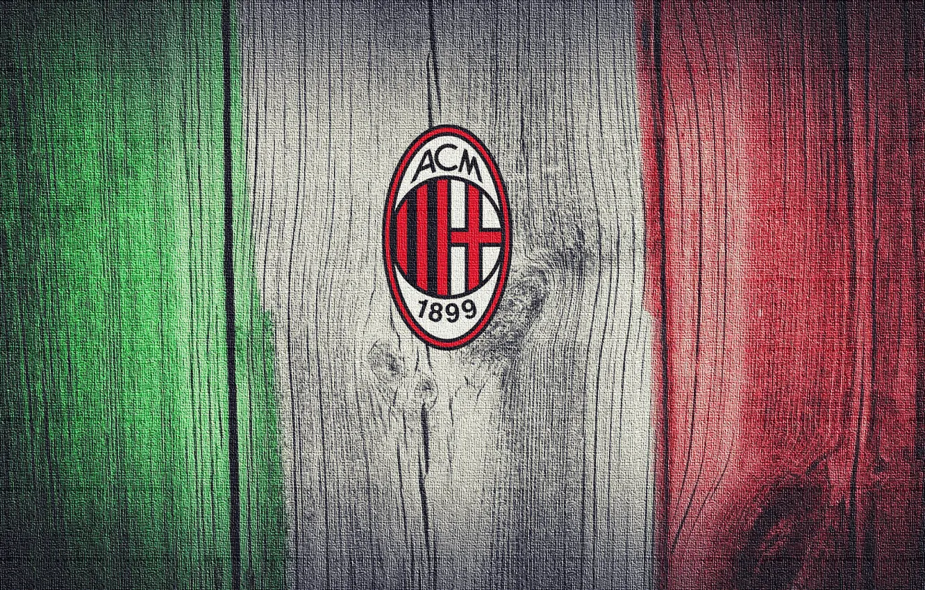 Фото обои Italy, flag, A.C Milan