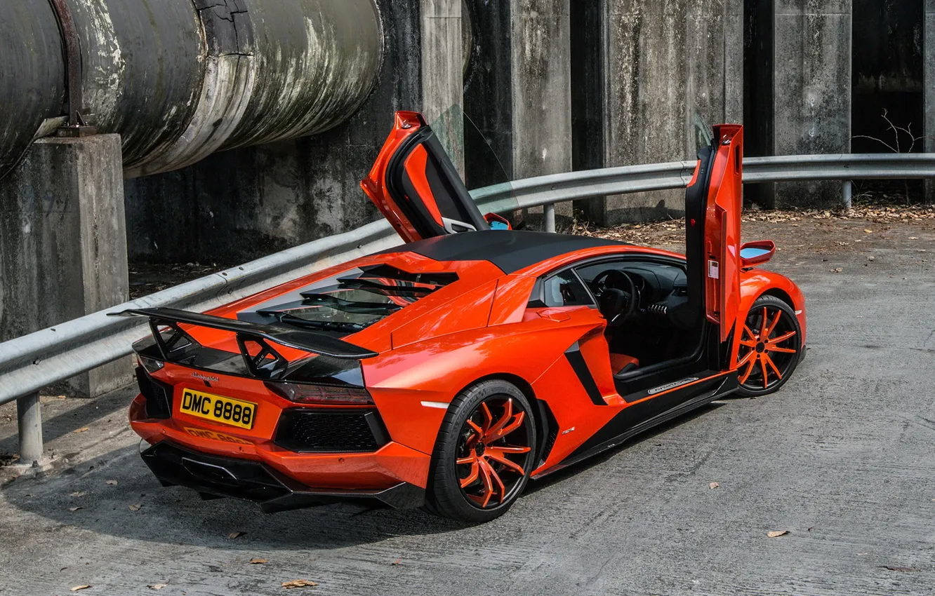 Фото обои крыша, авто, спорт, тюнинг, Lamborghini, диски, cars, кар