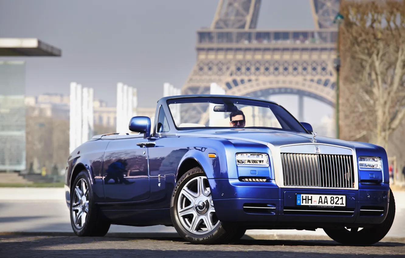 Фото обои Rolls-Royce, Phantom, 2012, фантом, Drophead Coupe, роллс-ройс