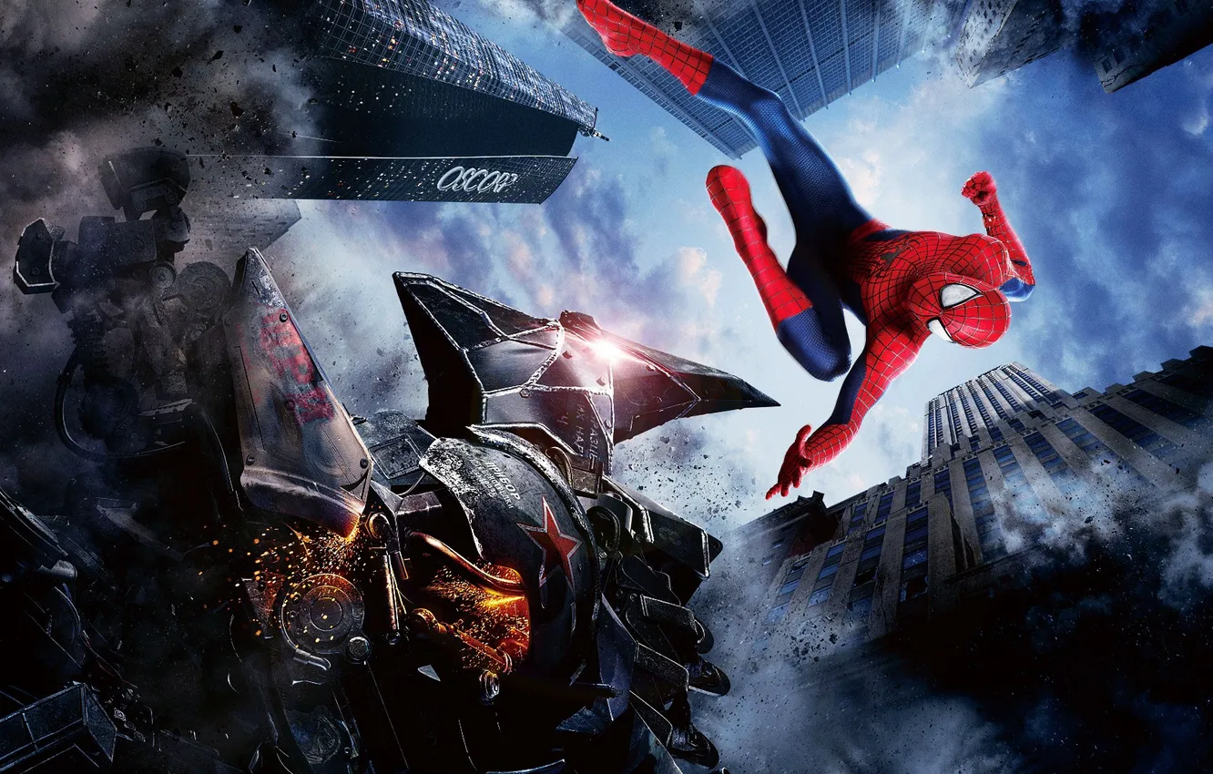 Фото обои игра, костюм, человек паук, The Amazing Spider Man 2