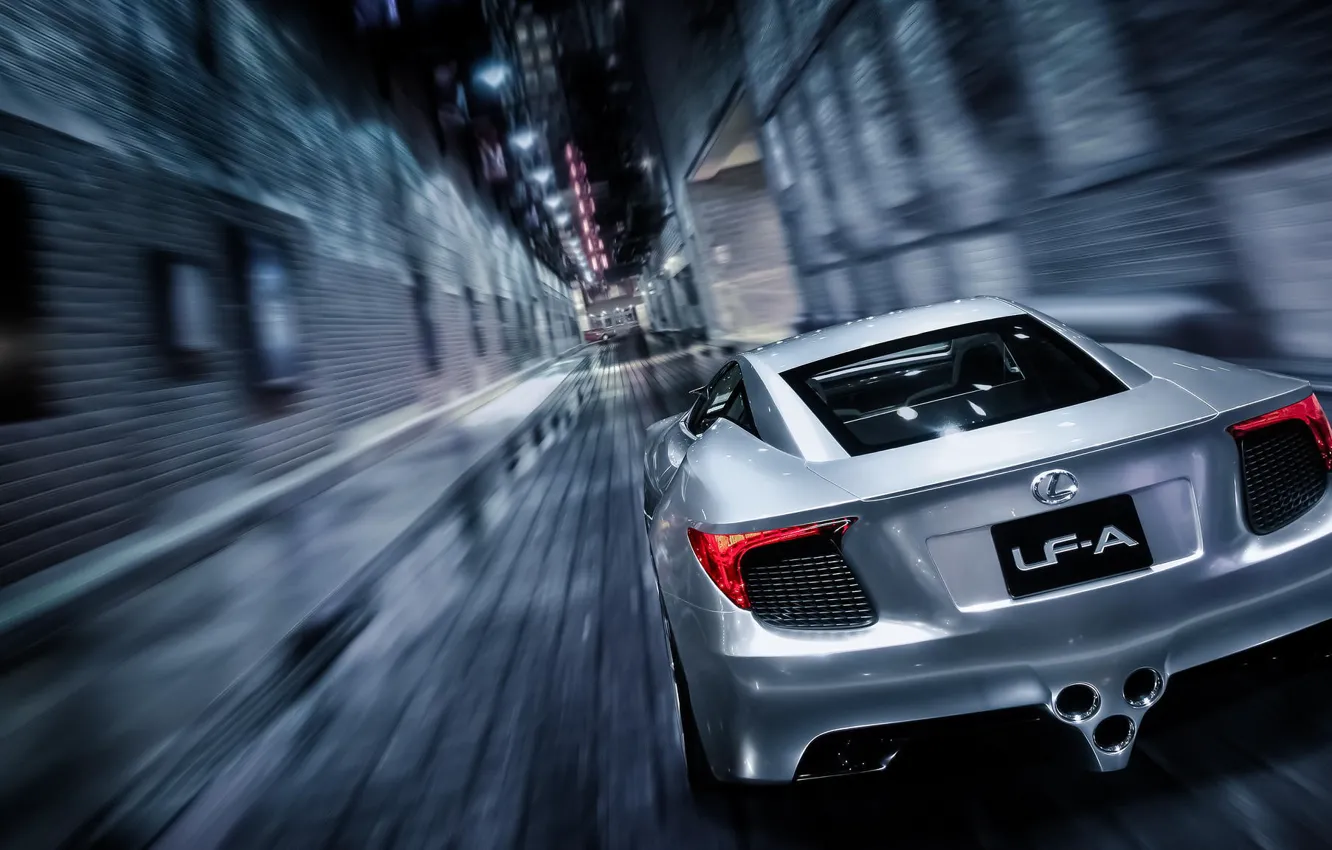 Фото обои Concept, Lexus, Скорость, Лексус, Speed, Суперкар, Supercar, Silver