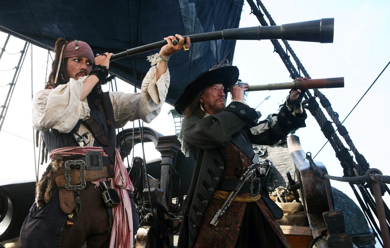 Фото обои пираты карибского моря, капитаны, Pirates of the Caribbean