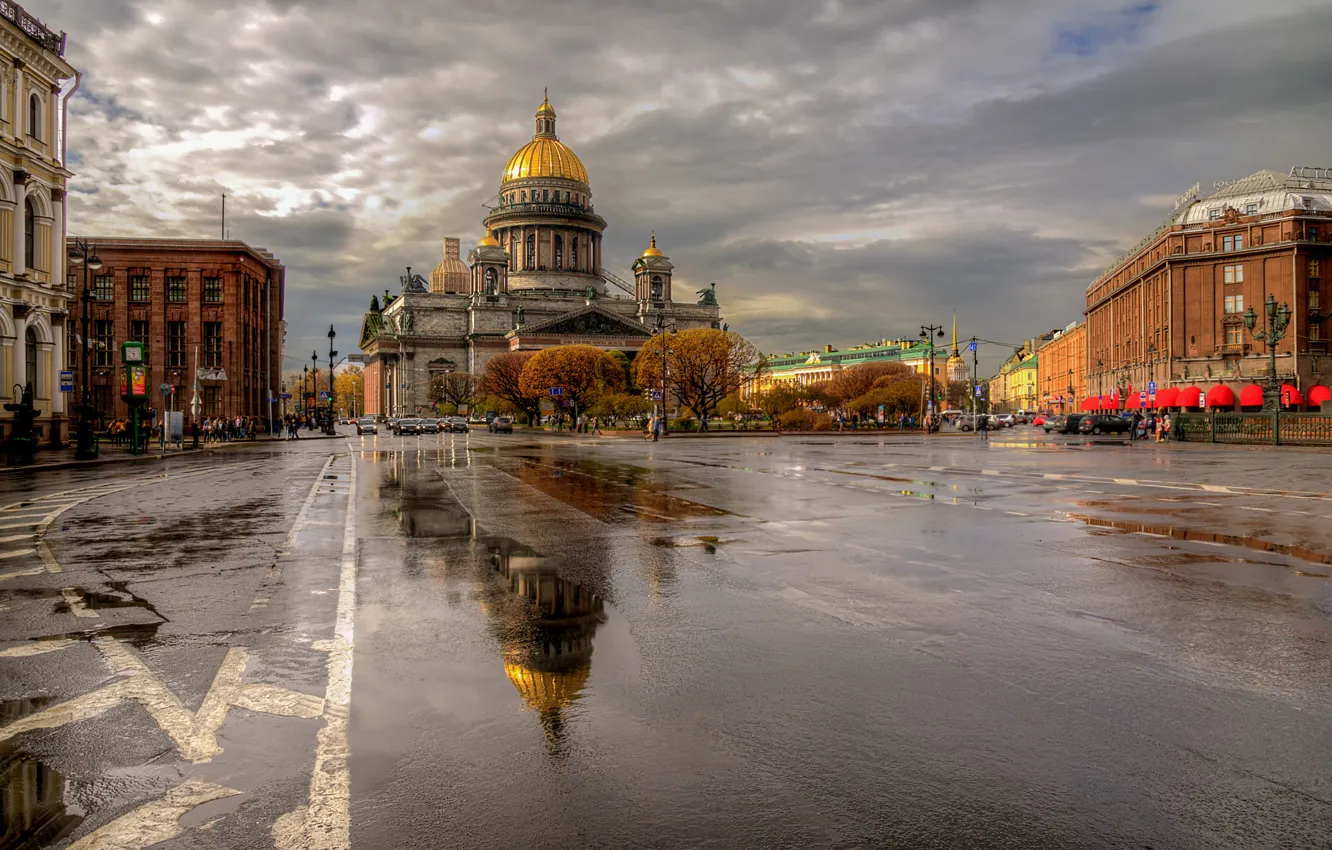 Фото обои после дождя, Россия, Санкт-петербург