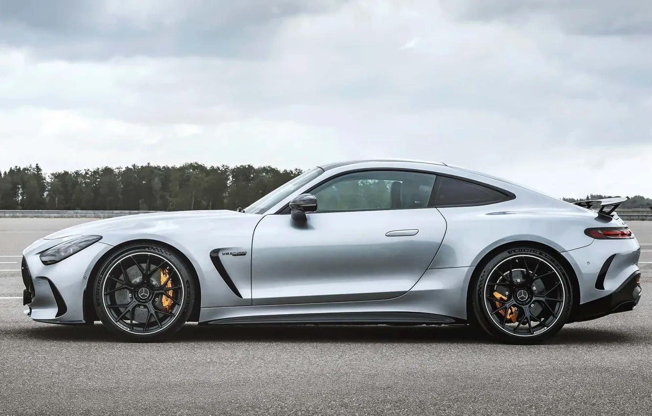 Фото обои Mercedes, вид сбоку, AMG, экстерьер, Mercedes-AMG GT, 2023