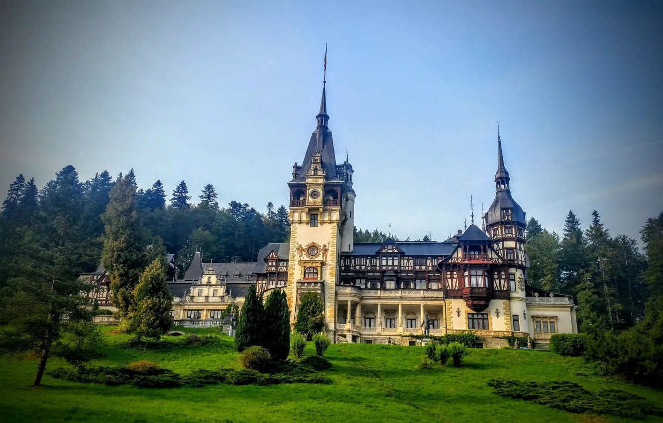 Фото обои castle, Romania, Peles castle
