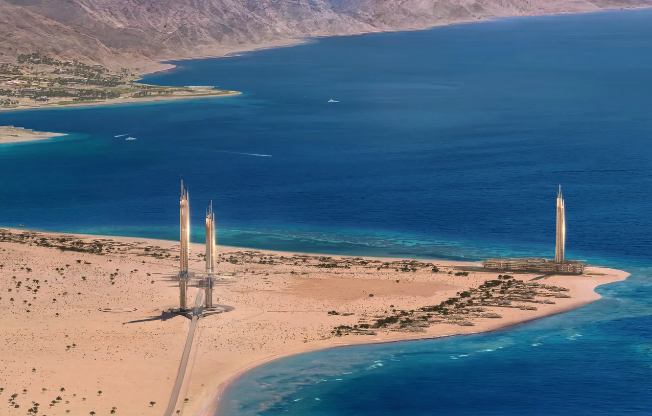 Фото обои waves, sea, Saudi Arabia, neom, epicon region