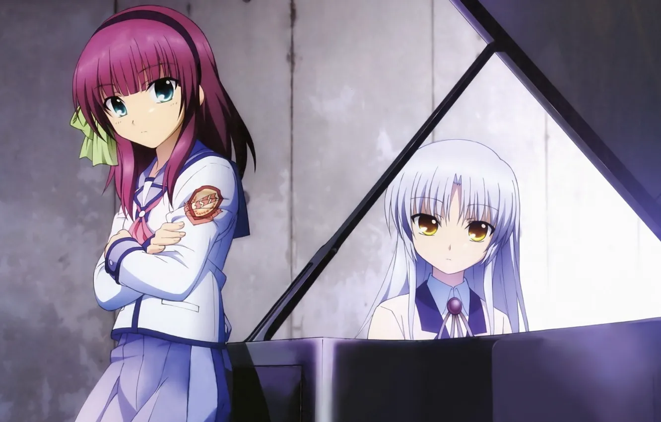 Фото обои аниме, ангельские ритмы, Angel Beats, канаде