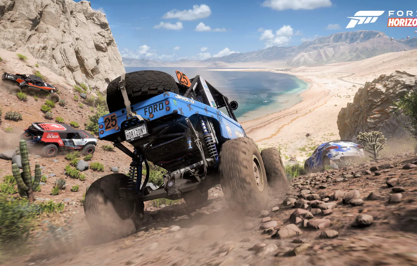 Фото обои Beach, Buggy, Forza Horizon 5