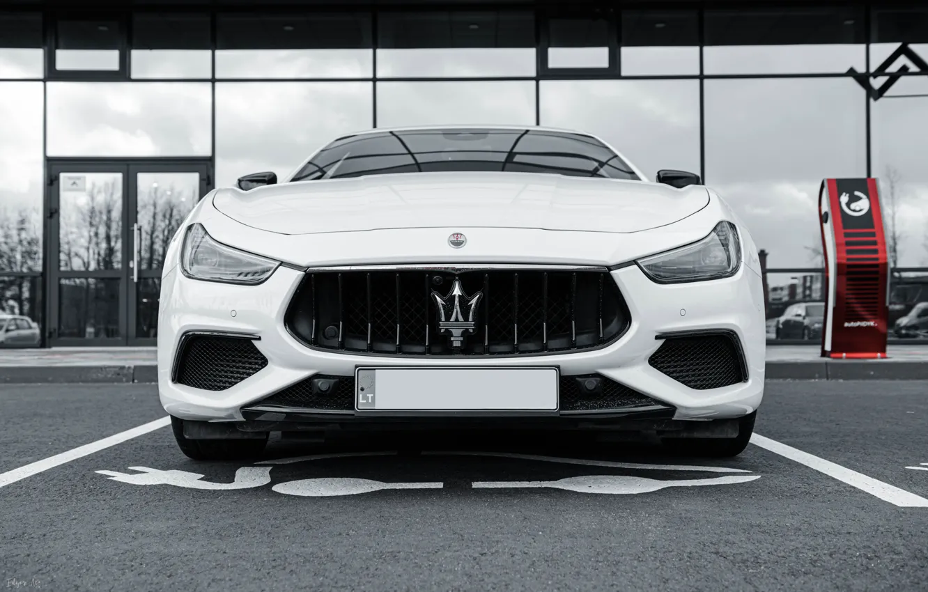 Фото обои Maserati, Car, White, Italian, Maserati Ghibli, Ghibli, Italian Car