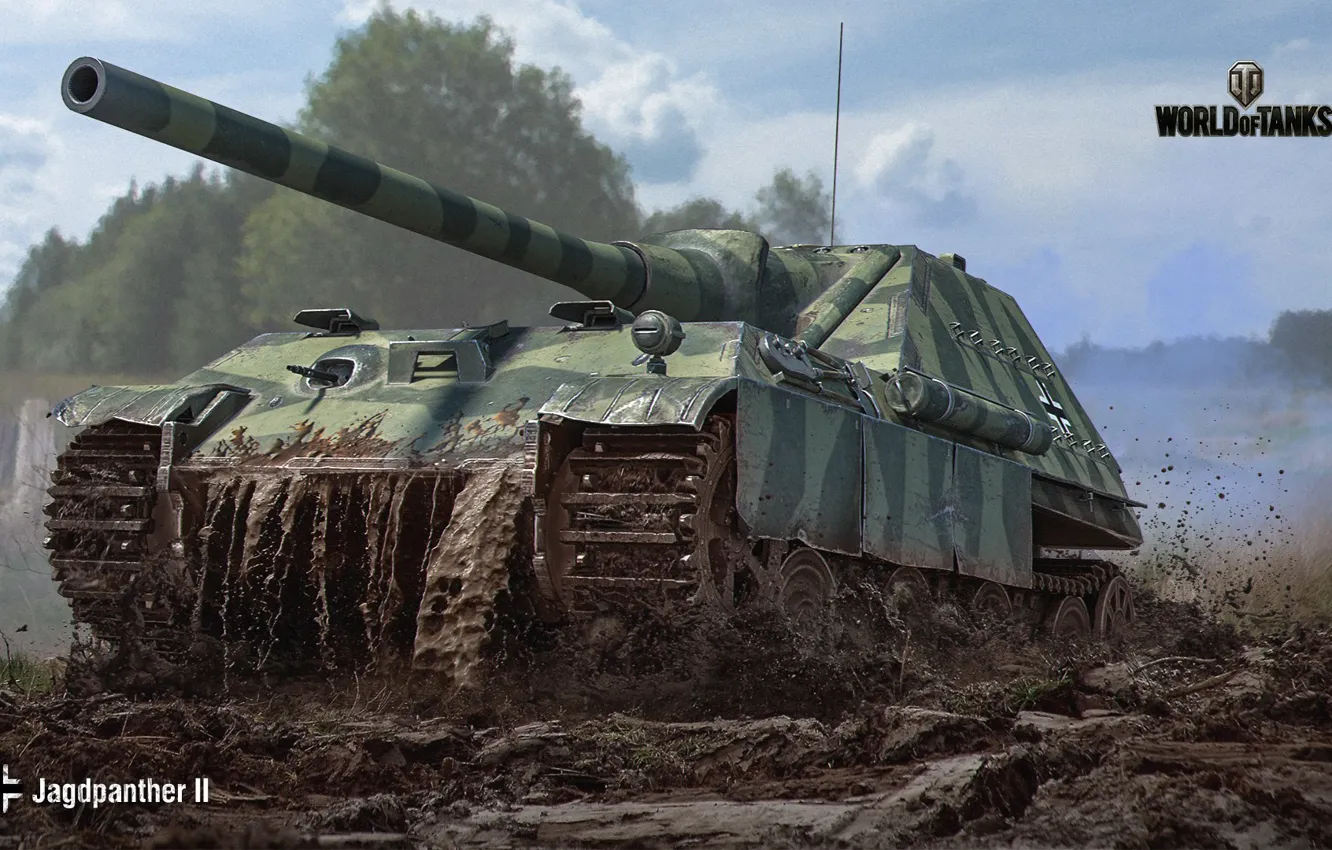 Фото обои САУ, WoT, Мир танков, World of Tanks, немецкая, Wargaming, Jagdpanther II