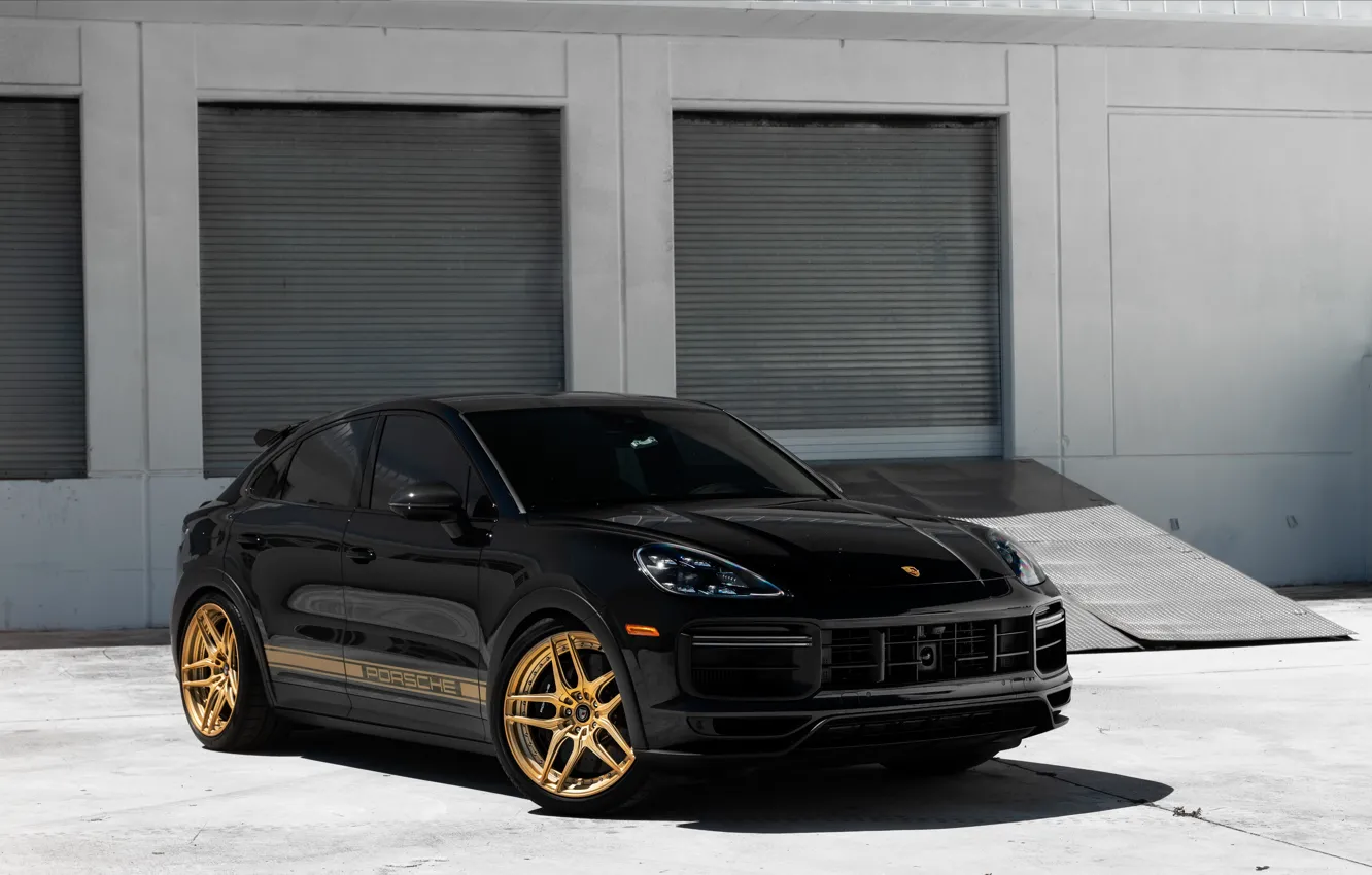 Фото обои Porsche, Black, Cayenne, Cayenne Coupe, Porsche Cayenne Coupe