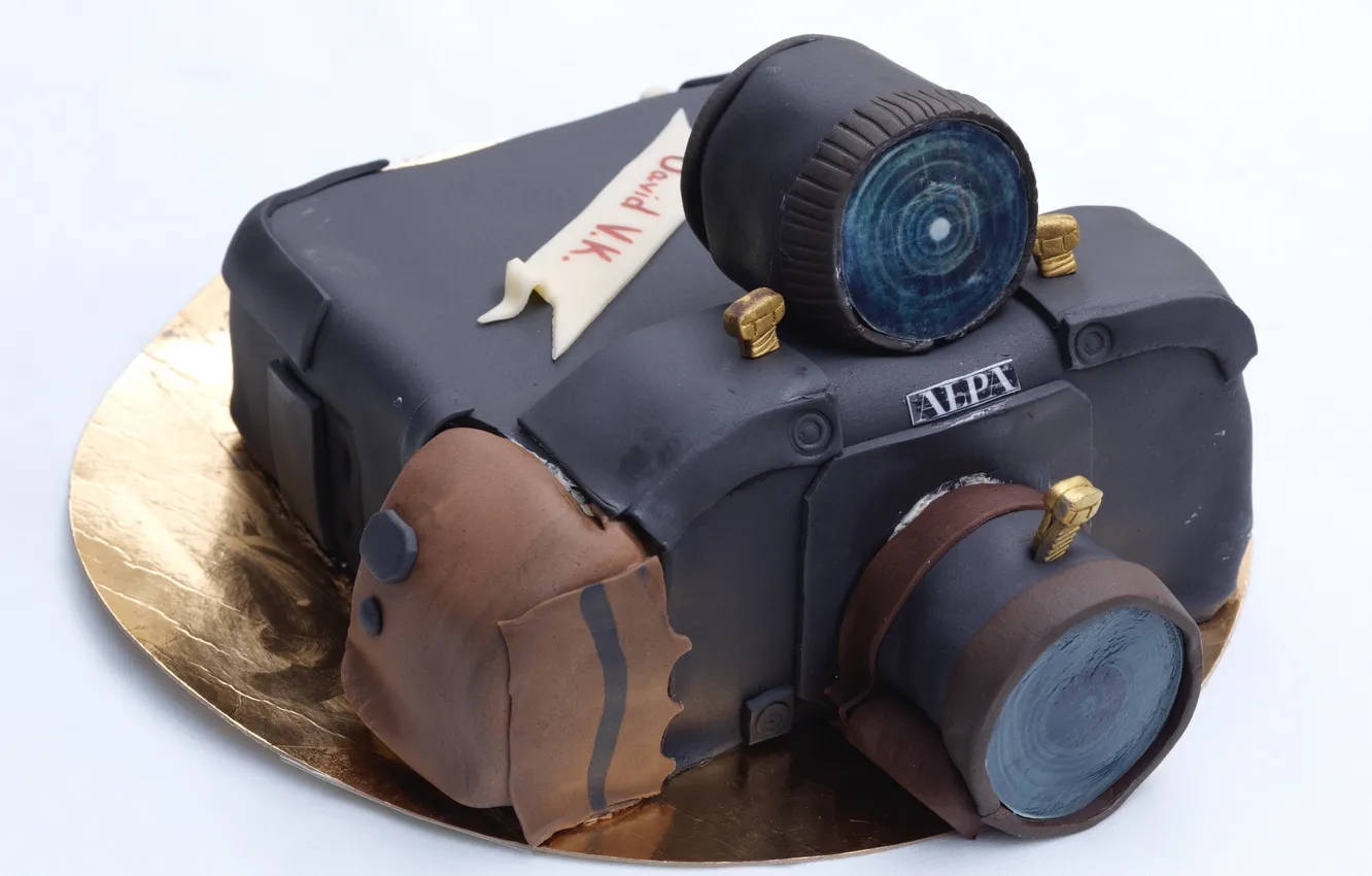 Фото обои еда, камера, торт, Birthday cake