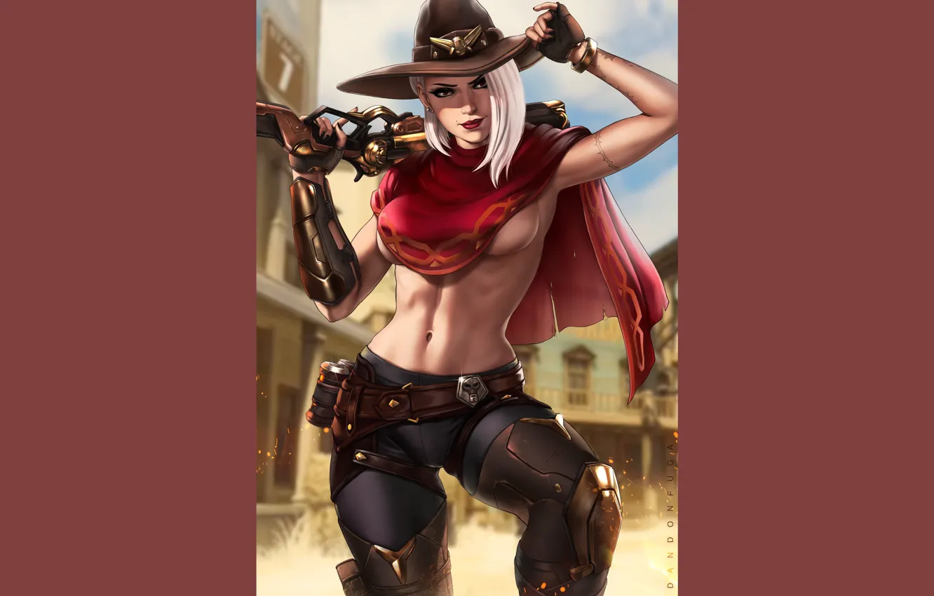 Фото обои ashe, overwatch, Elizabeth Caledonia Ashe, by dandonfuga