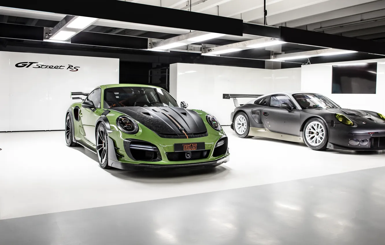 Фото обои 911, Porsche, Turbo S, TechArt, 2019, GT Street RS