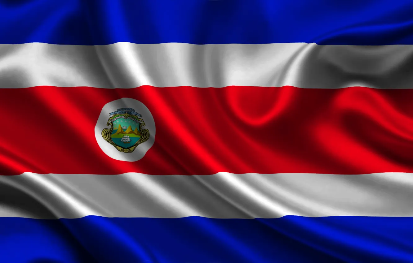Фото обои flag, Costa Rica, costa rica