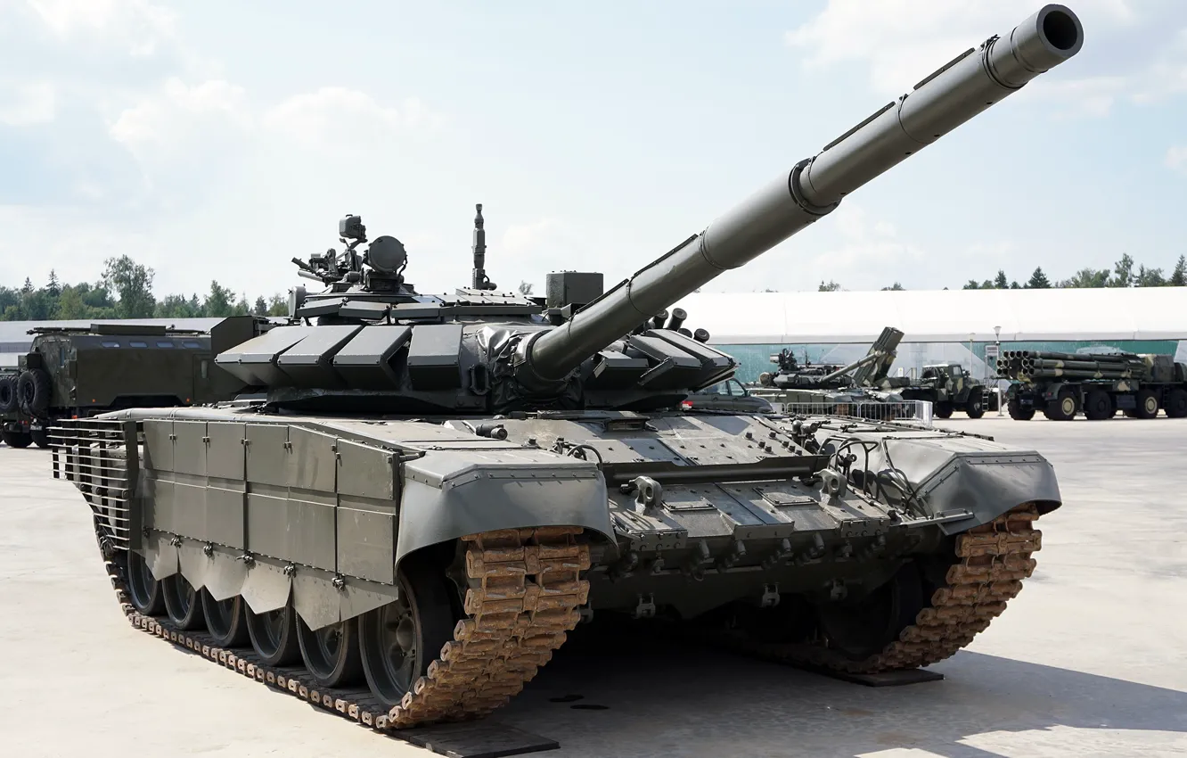 Фото обои Танк, Т-72Б3, выставка военной техники, обр. 2016, T-72B3 mod. 2016