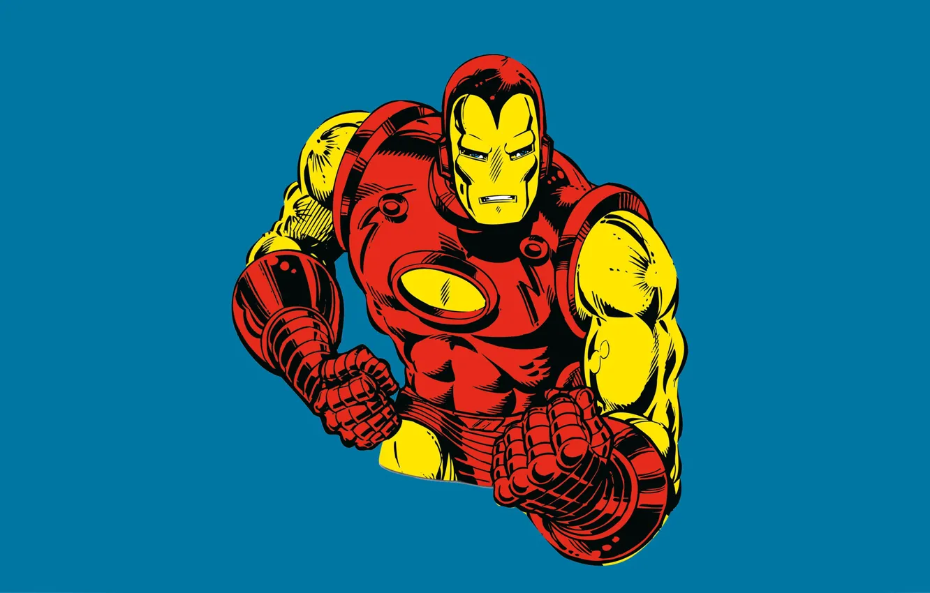 Фото обои Iron Man, комикс, марвел, Marvel Comics, Железный Человек