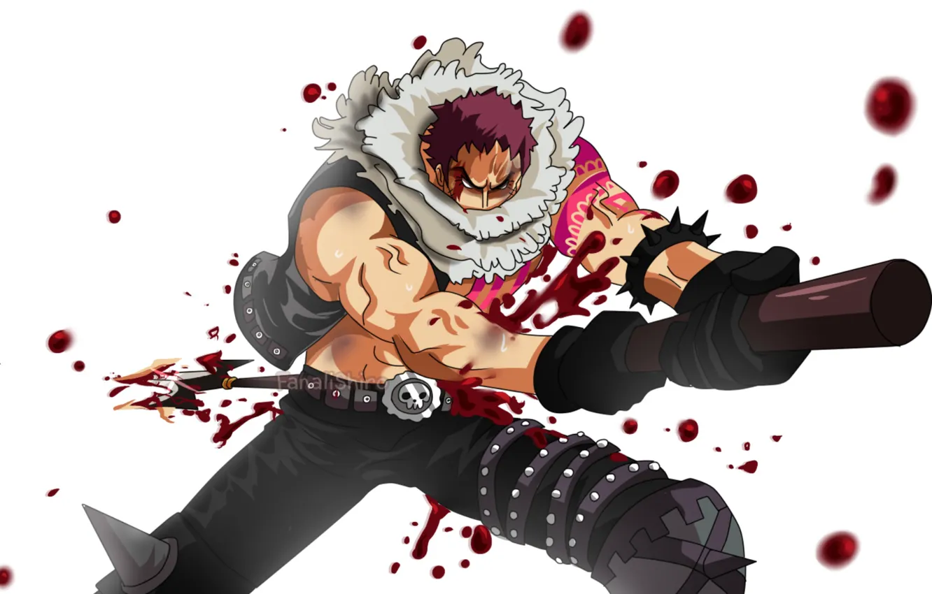 Фото обои кровь, мужчина, One Piece, штык, Ван Пис