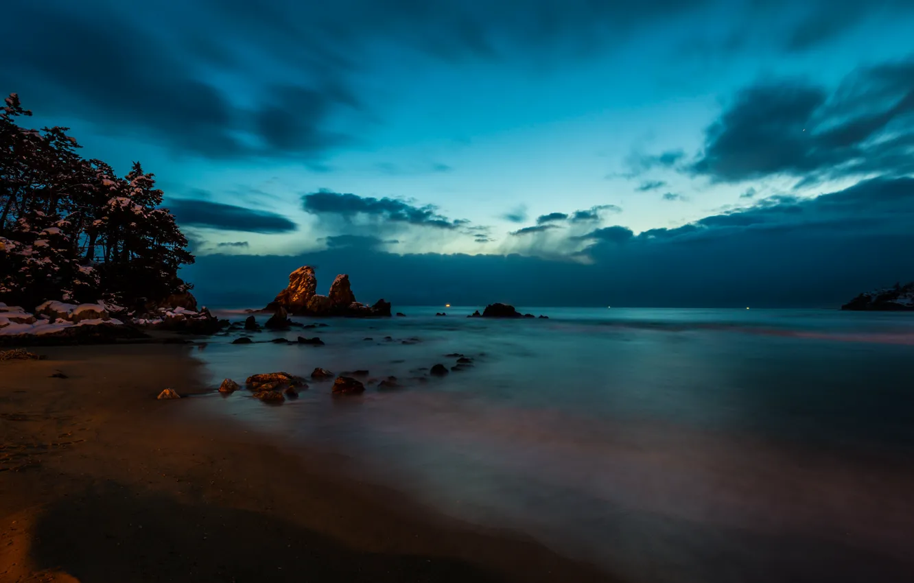 Фото обои landscape, Korea, Twilight in Donghae