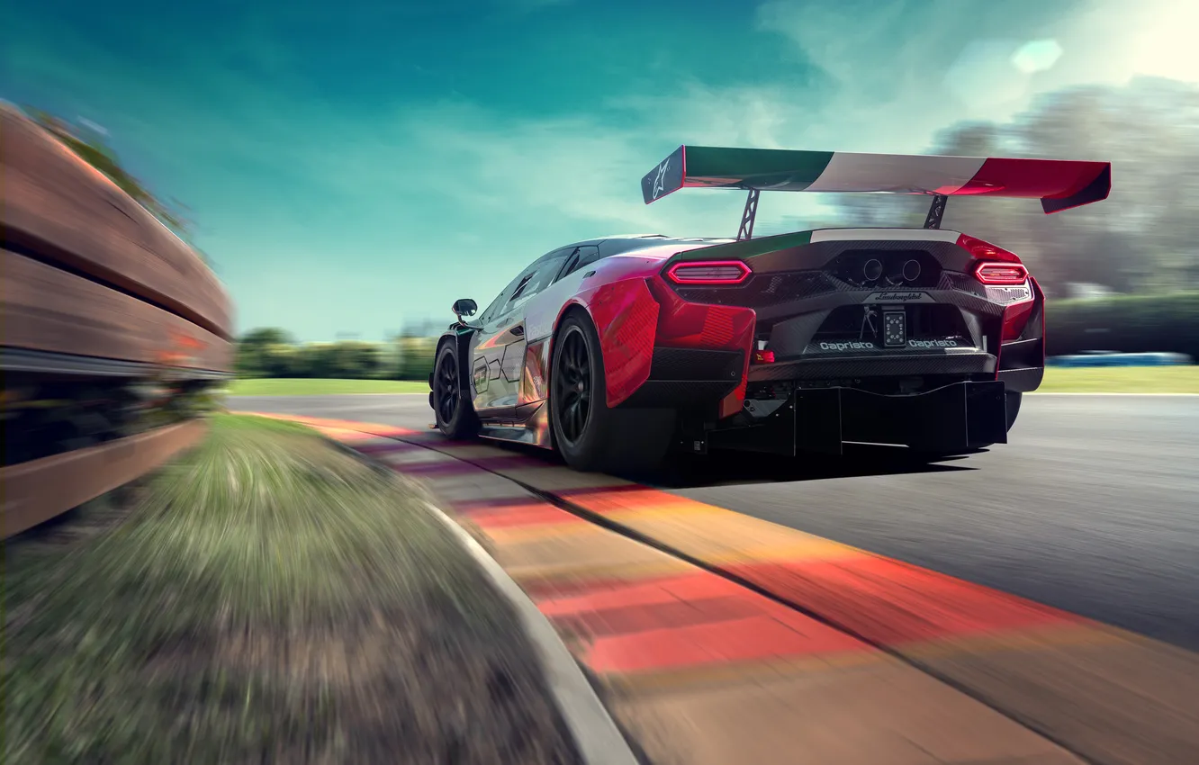 Фото обои Lamborghini, суперкар, supercar, 2025, класс GT3, гоночный суперкар, Lamborghini Temerario GT3, Temerario GT3