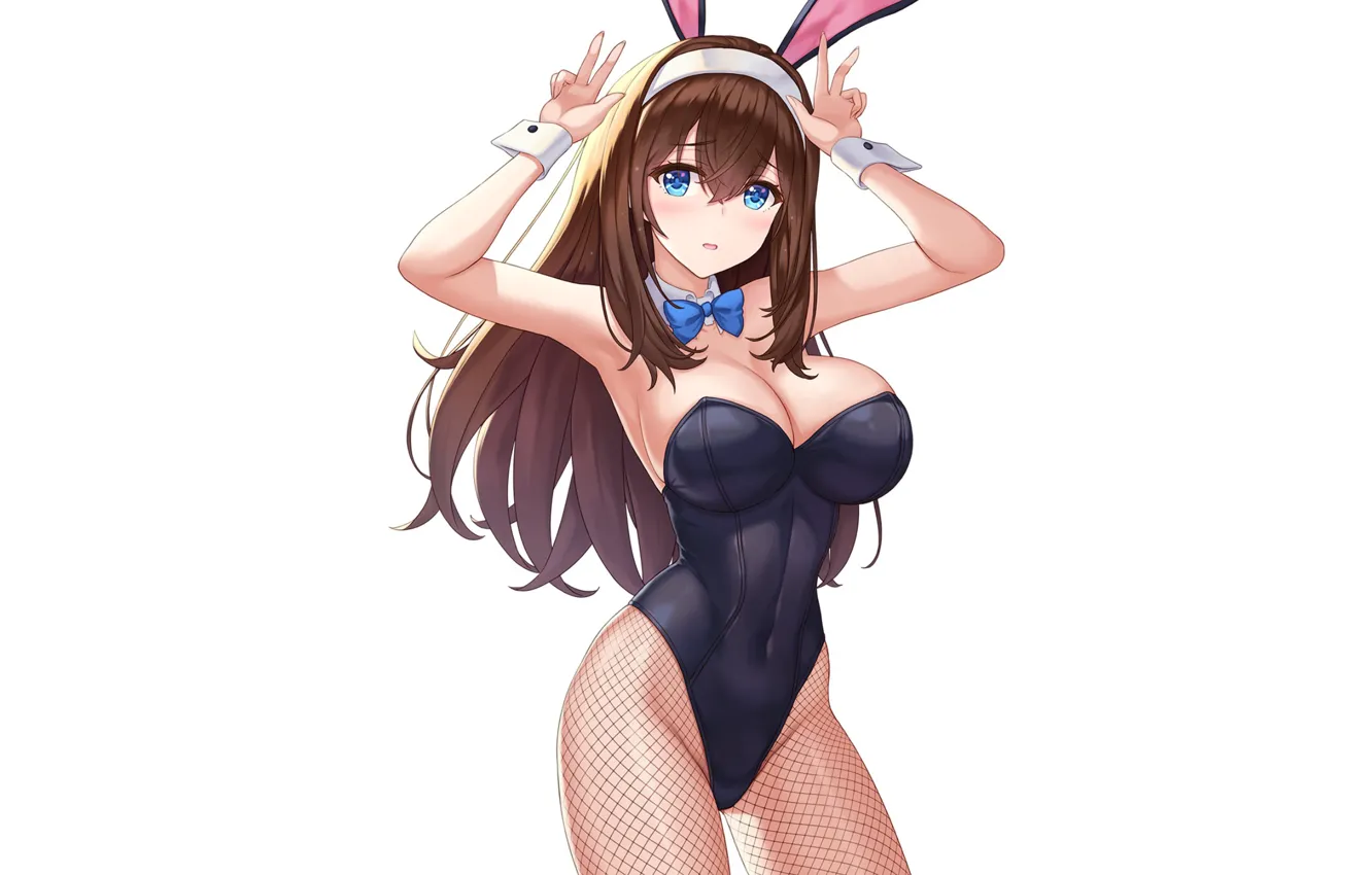 Фото обои girl, sexy, Anime, rabbit, bunny, suit, busty, tight