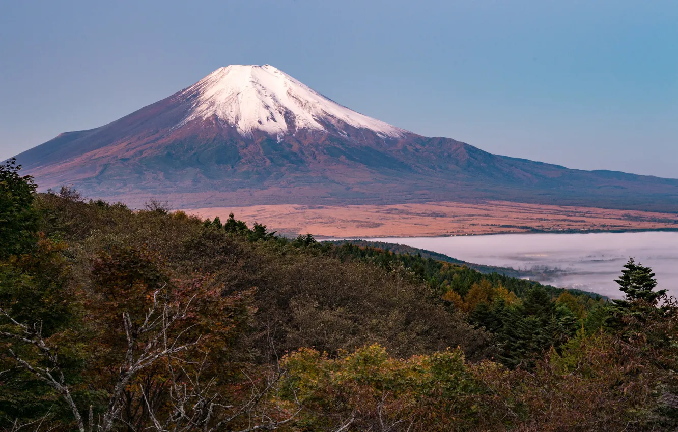 Фото обои пейзаж, горы, вулкан