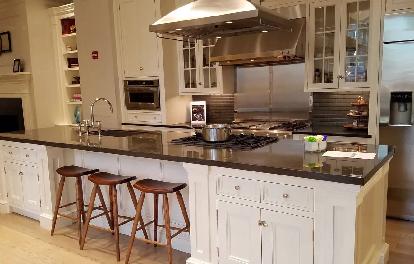 Фото обои дизайн, стиль, интерьер, Чикаго, кухня, Chicago, Sapienstone kitchen