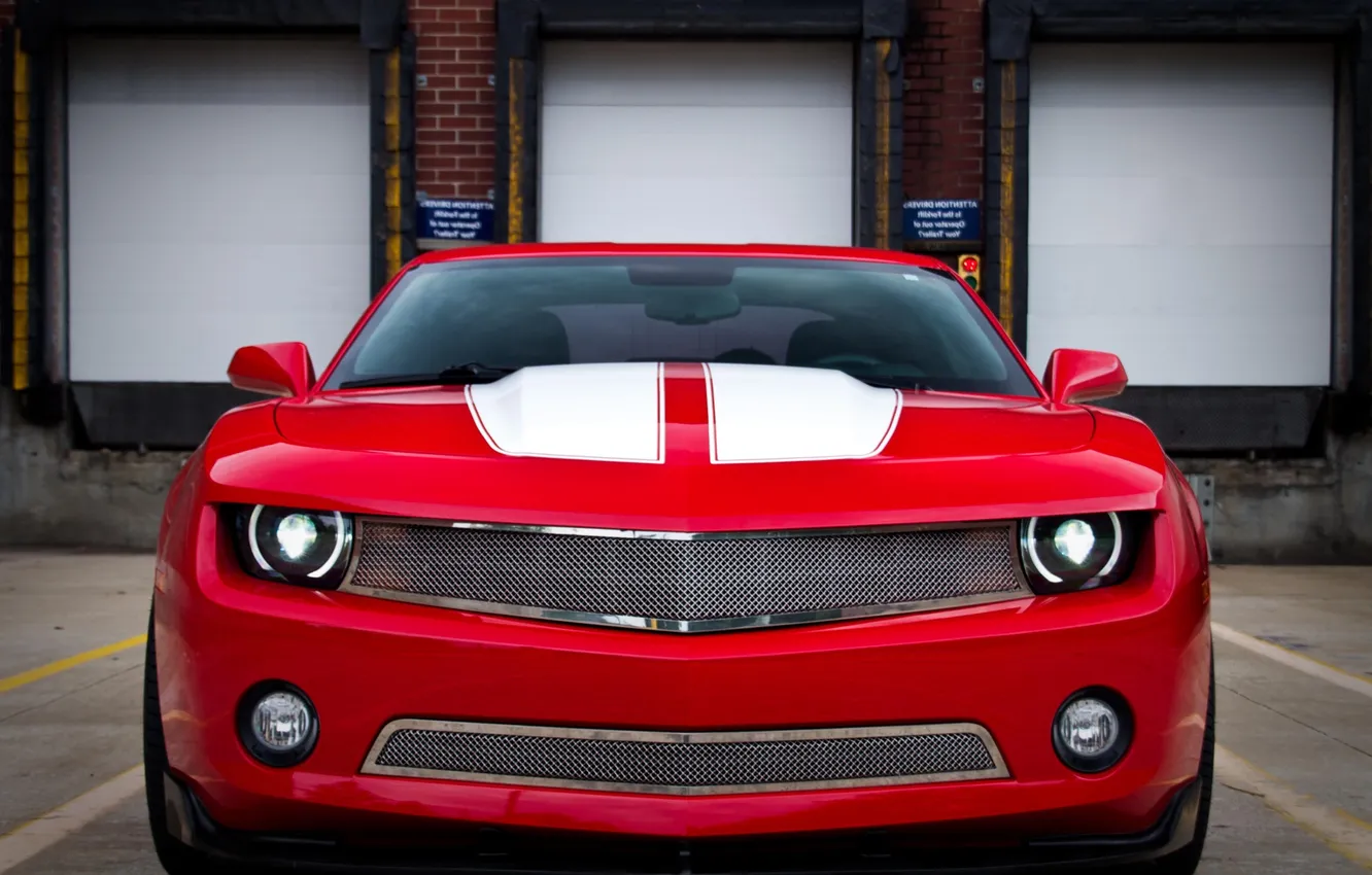 Фото обои тюнинг, Camaro, Red, chevrolet, камаро