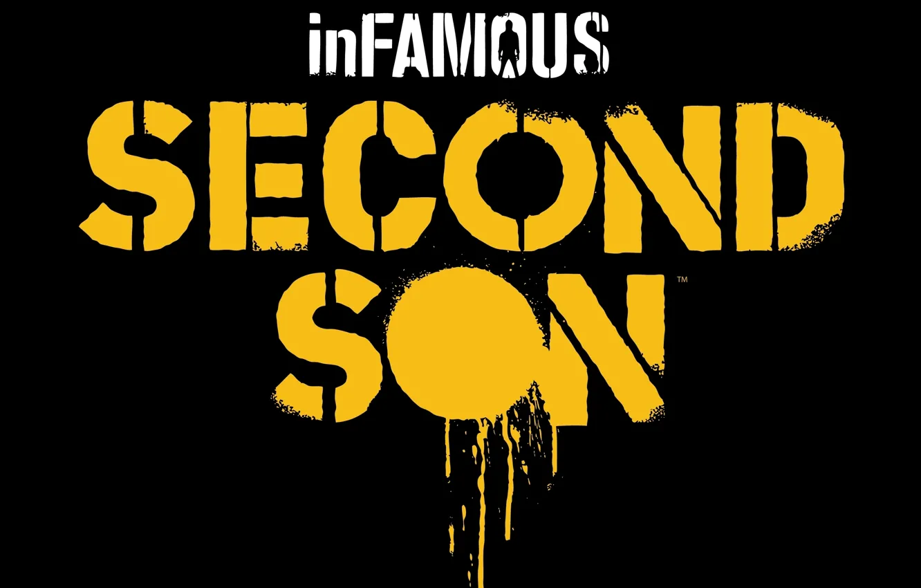 Фото обои логотип, logo, inFamous: Second Son, Sucker Punch Productions, PS4, Sony Computer Entertainment