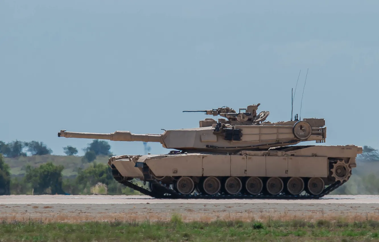 Фото обои танк, M1A1, бронетехника, Abrams, Абрамс