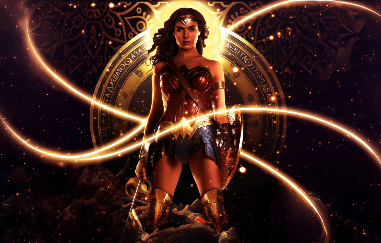 Фото обои power, wonder woman, unleashed