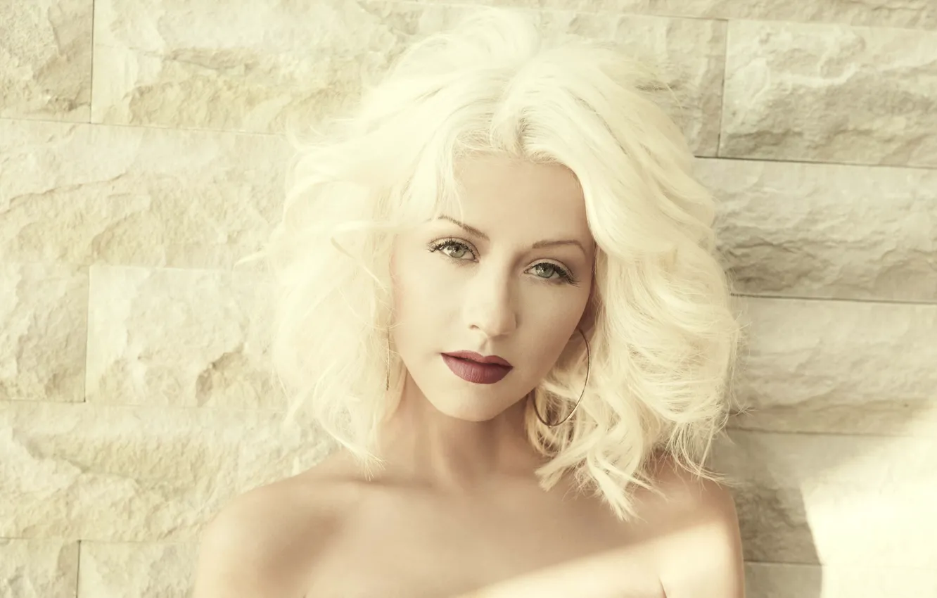 Фото обои блондинка, певица, Christina Aguilera, Кристина Агилера