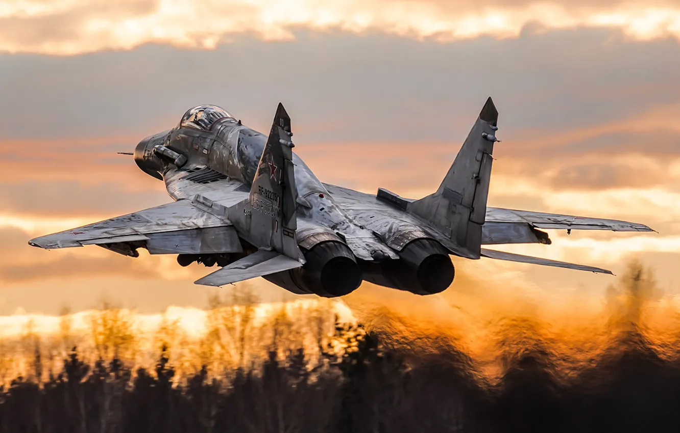 Фото обои четвёртого поколения, ВВС России, Fulcrum, ОКБ МиГ, МиГ-29СМТ, советский многоцелевой истребитель, модернизированный вариант истребителя МиГ-29СМ, …