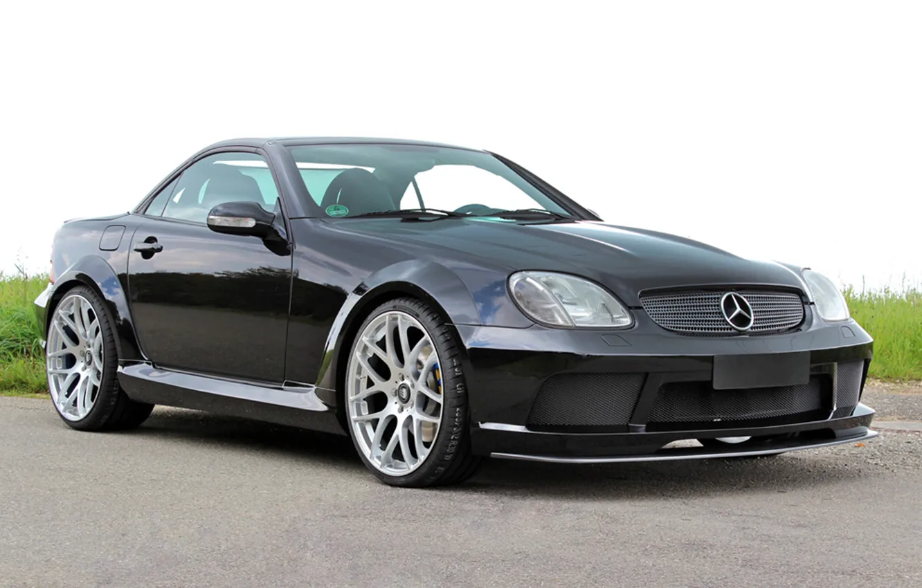 Фото обои Mercedes-Benz, Design, Black, Lumma, SLK R170