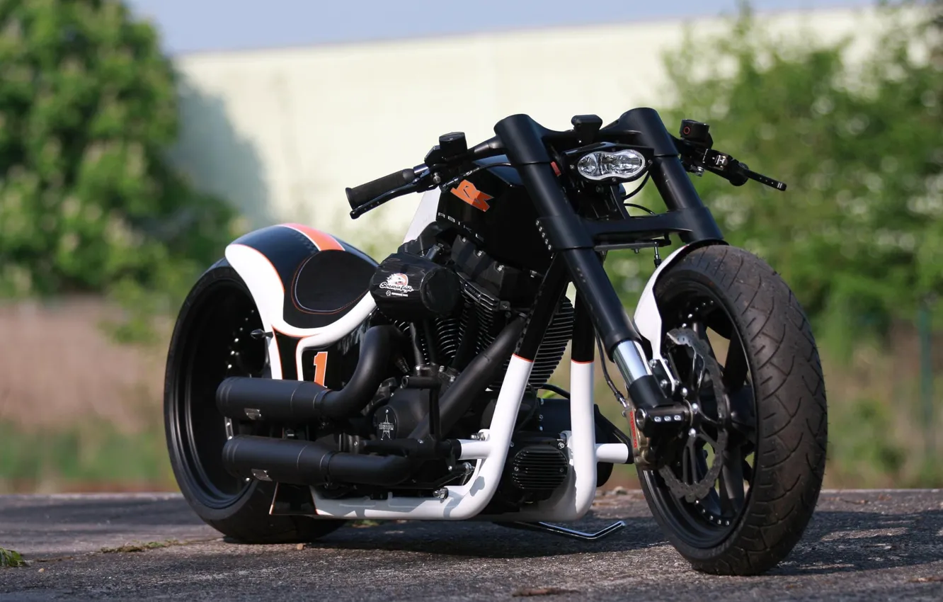 Фото обои Harley-Davidson, Softail, Thunderbike, Custom bike