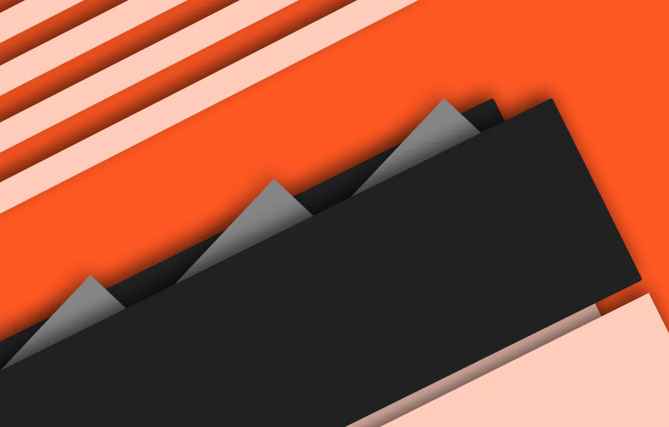 Фото обои линии, оранжевый, серый, геометрия, material