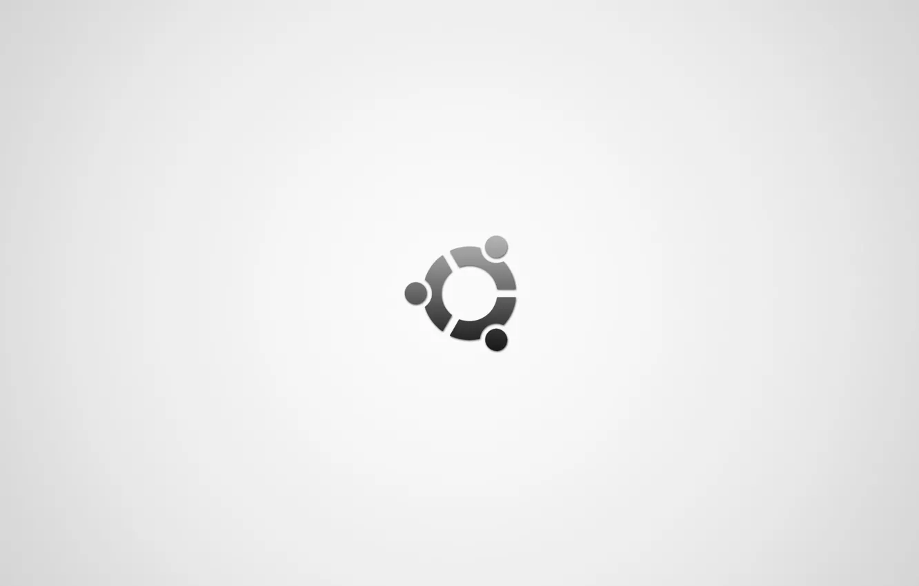 Фото обои минимализм, лого, logo, minimalism, бренд, brand, 2560x1440, ubuntu os