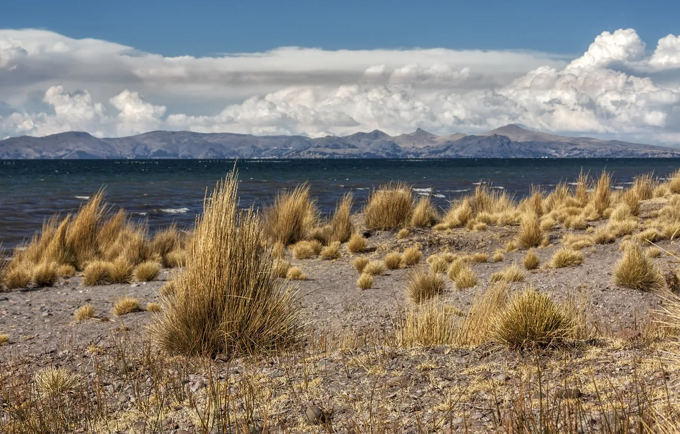Фото обои пейзаж, Peru, Lago Titicaca