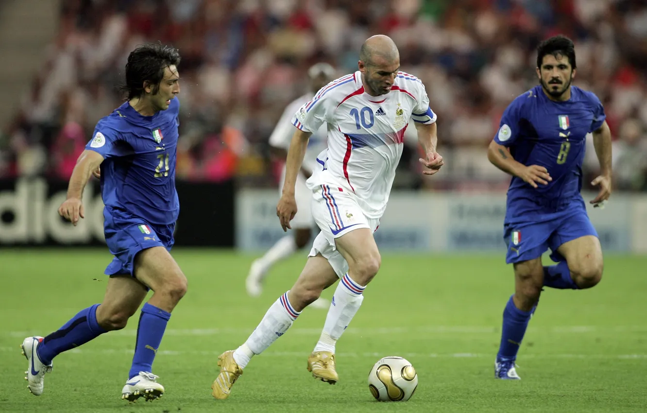 Фото обои Франция, Спорт, Футбол, Италия, Легенда, Zinedine Zidane, Зизу, Финал