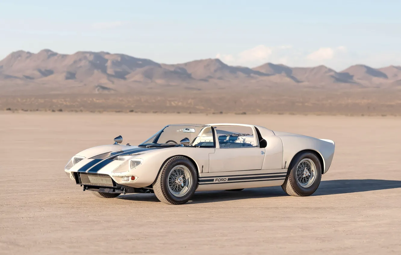 Фото обои Roadster, 1965, Ford GT40, Prototype (GT108)