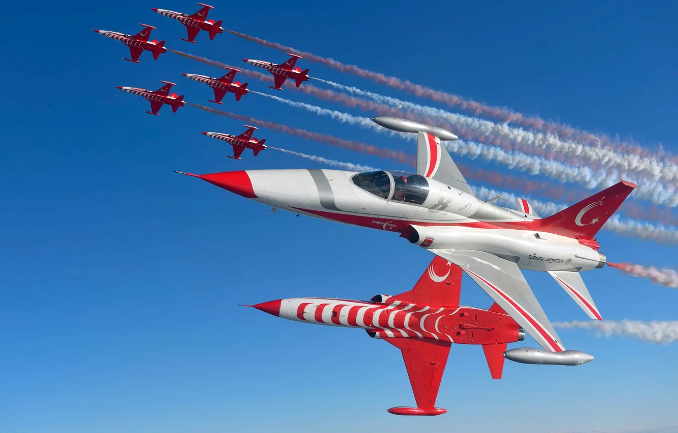 Фото обои Aviation, Turkish Stars, Turkish Air Force