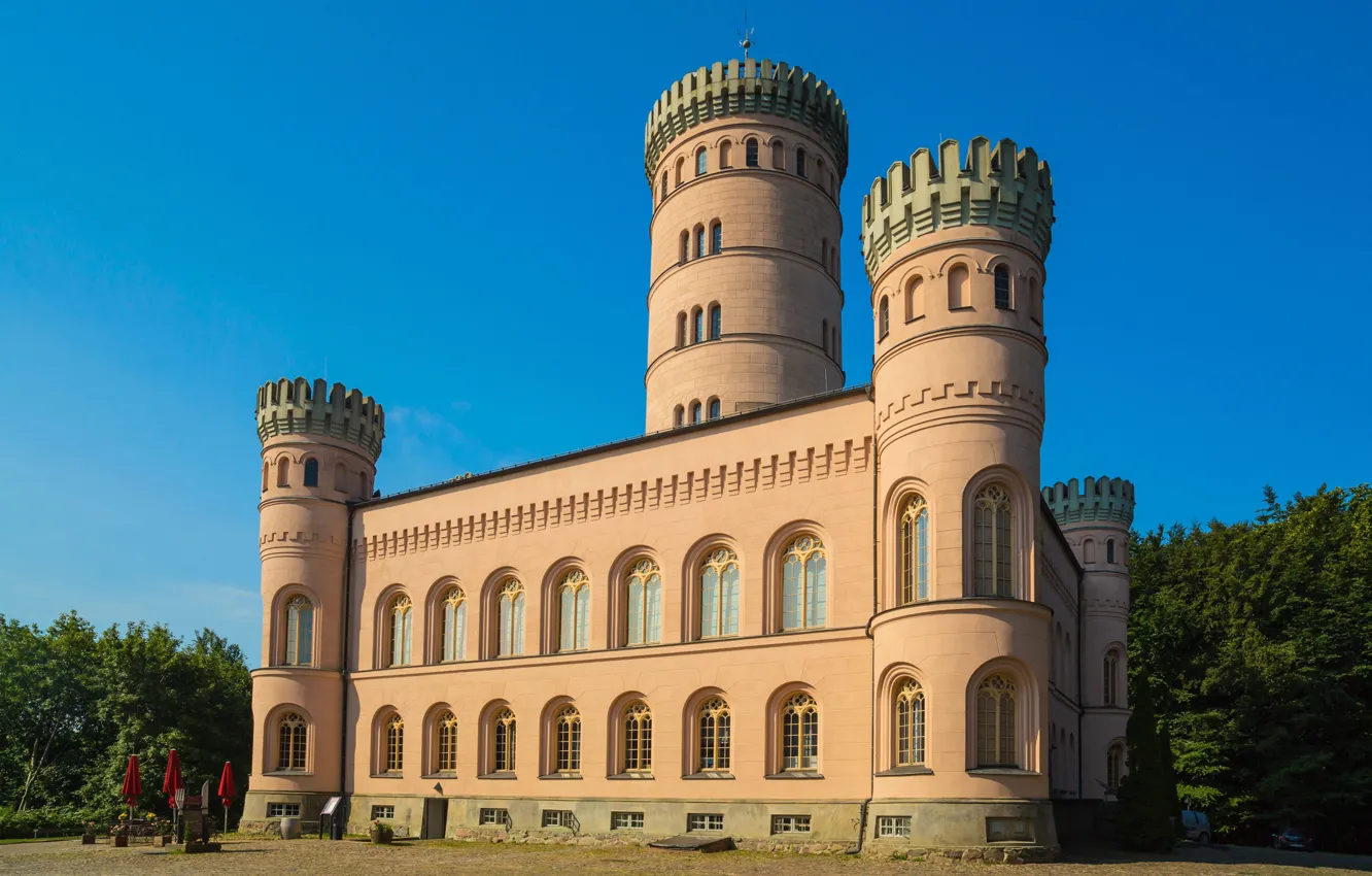 Фото обои замок, Германия, архитектура, Границ, Jagdschloss Granitz