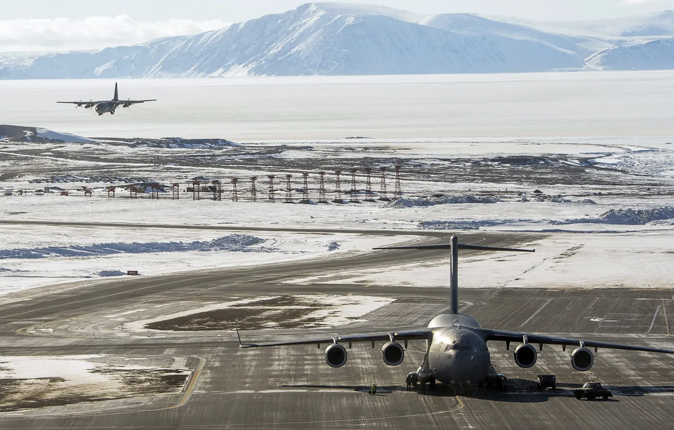 Фото обои Hercules, Greenland, CC-130