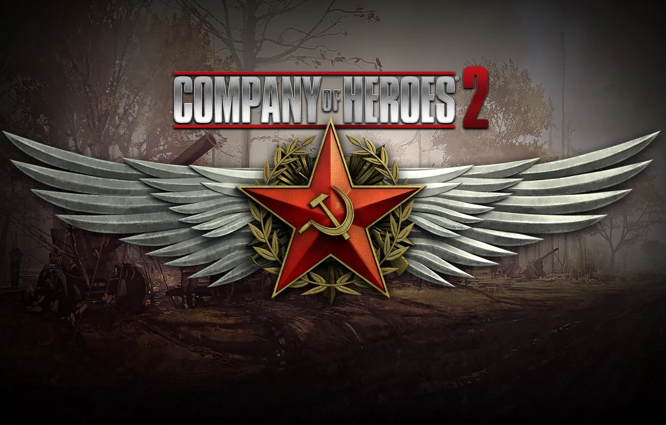 Фото обои Russia, Wallpaper, Game, Company of Heroes 2, WW2, RTS, Strategy