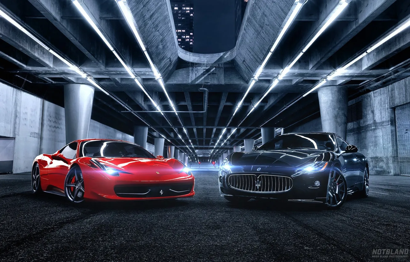 Фото обои Maserati, Ferrari, exclusive cars