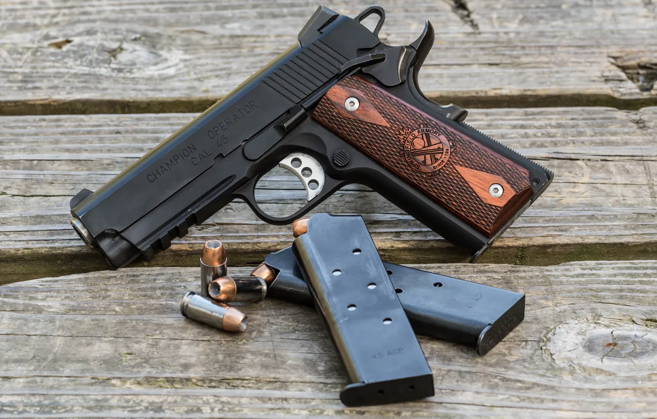 Фото обои пистолет, оружие, Champion Operator
