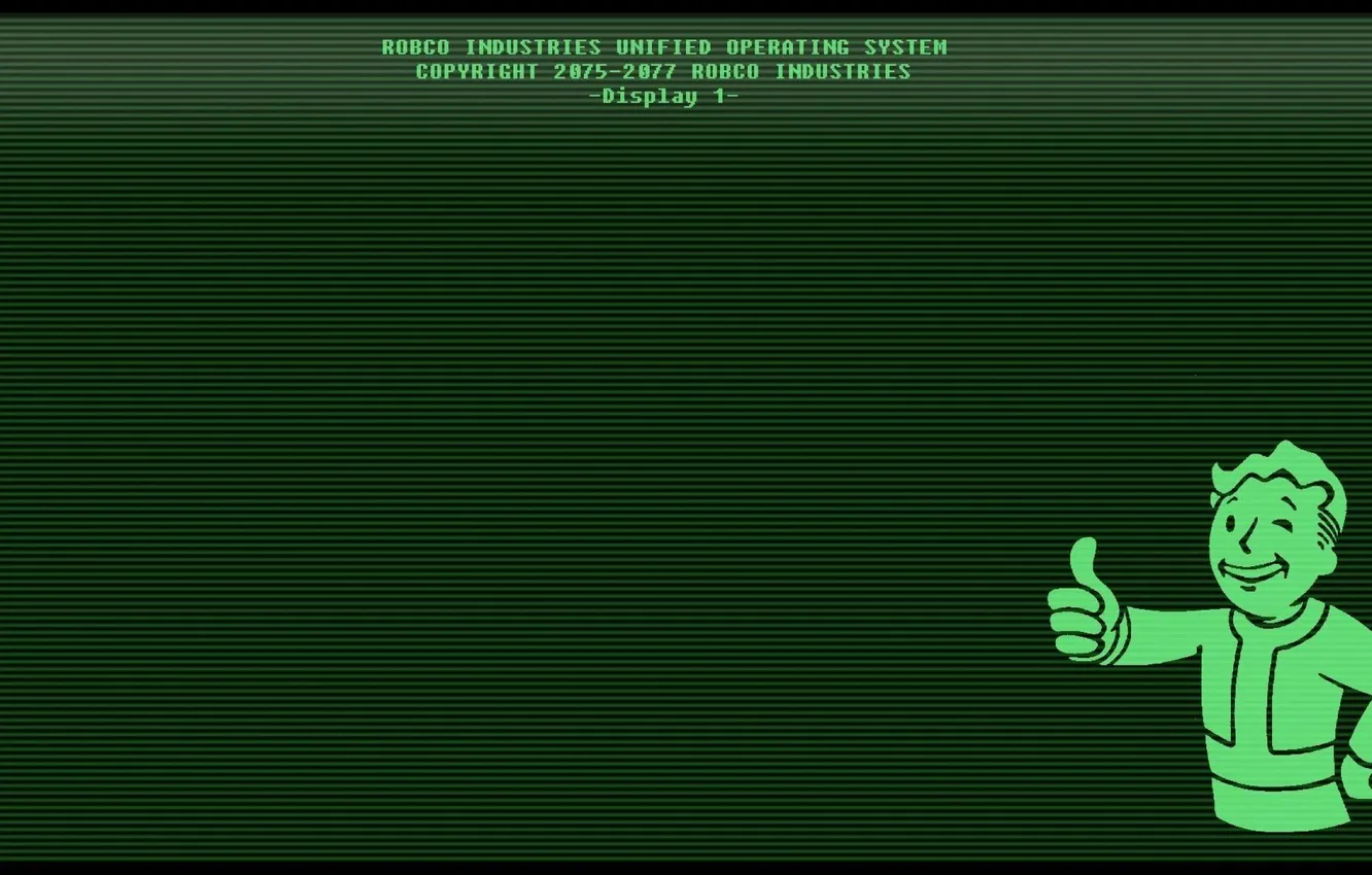 Фото обои fallout 3, дисплей, robco
