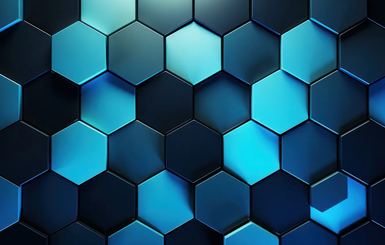 Фото обои синий, абстракция, серый, голубой, соты, синий фон, рельеф, ячейки