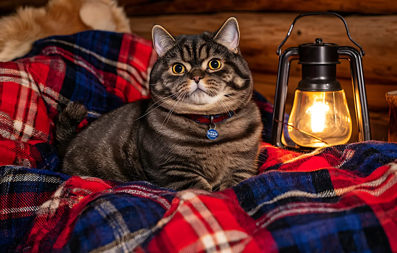 Фото обои кошка, кот, взгляд, свет, поза, уют, серый, кресло