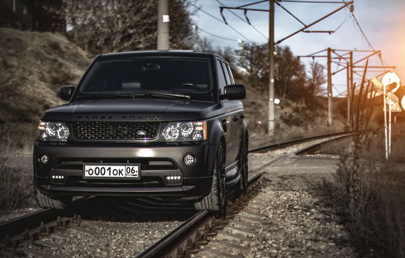 Land Rover range Rover Sport черный